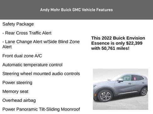Used 2022 Buick Envision Essence w/ Safety Package image 12