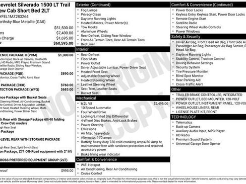 Used 2021 Chevrolet Silverado 1500 LT Trail Boss w/ Convenience Package II image 6