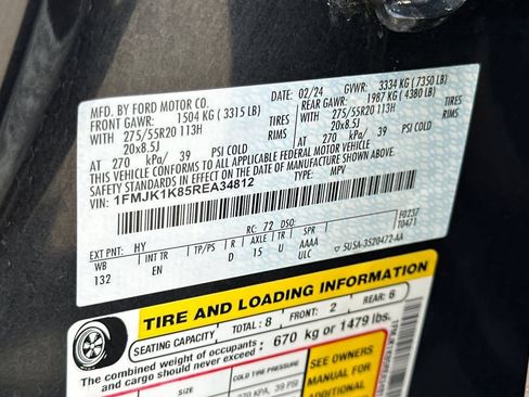 Certified 2024 Ford Expedition Max Limited RWD image 32