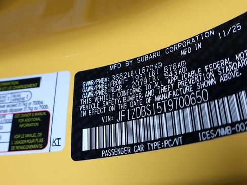 New 2026 Subaru BRZ Series.Yellow image 37