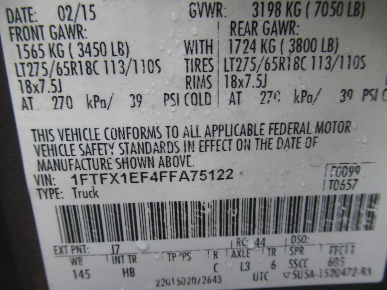 Used 2015 Ford F150 Lariat AWD/4WD image 17