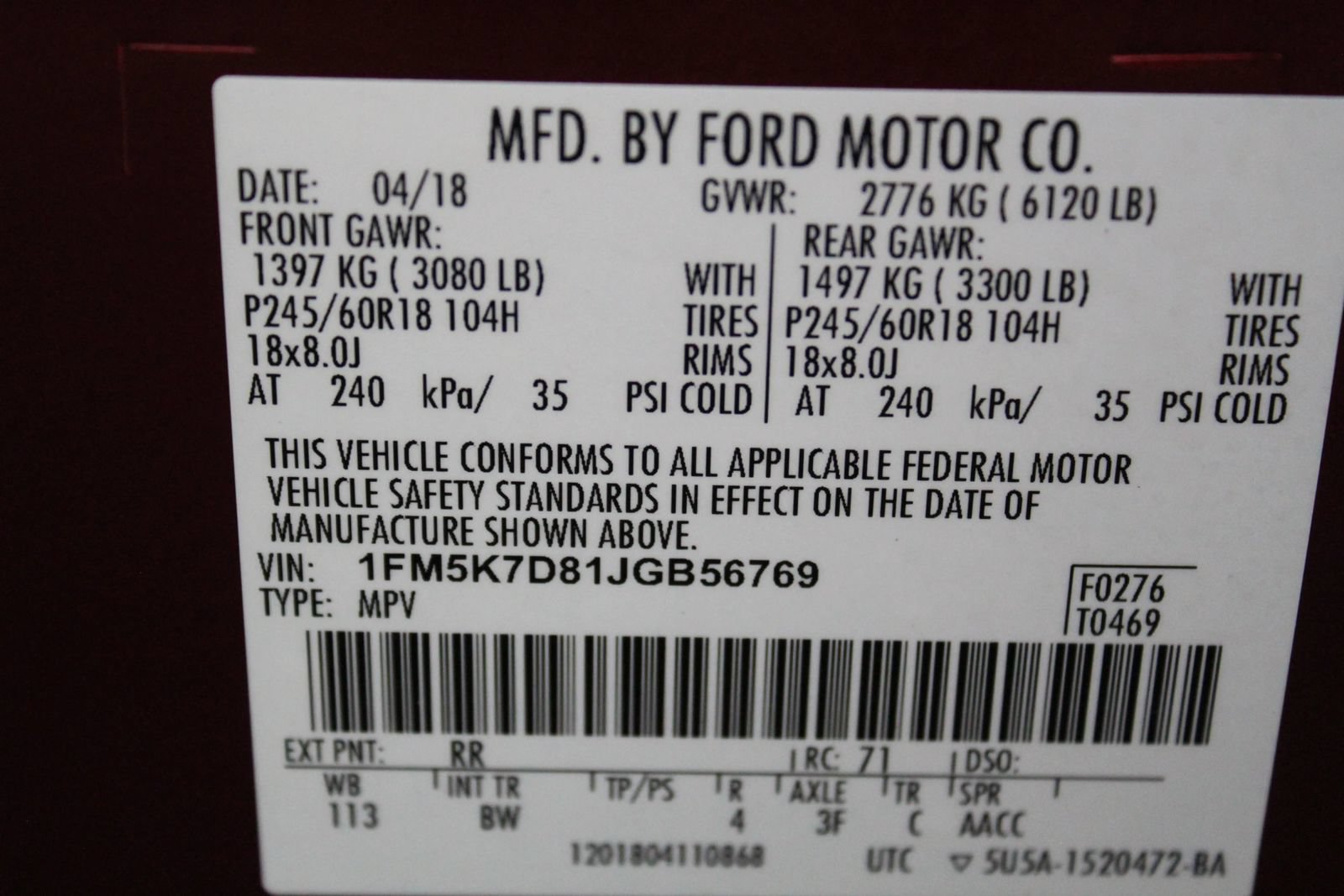 Used 2018 Ford Explorer XLT w/ Equipment Group 202A FWD image 46