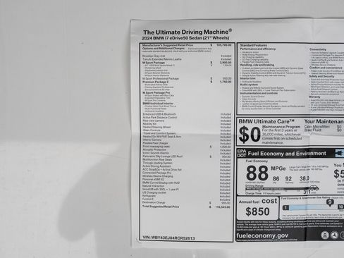 Used 2024 BMW i7 xDrive60 w/ M Sport Package RWD image 80