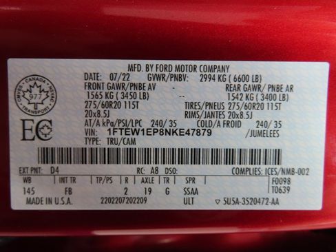 Used 2022 Ford F150 XLT w/ Equipment Group 302A High image 74