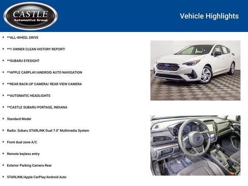 Used 2024 Subaru Impreza 2.0i AWD/4WD image 3
