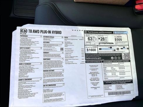 New 2026 Volvo XC60 T8 Plus w/ Climate Package AWD/4WD image 35