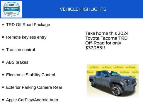 Used 2024 Toyota Tacoma TRD Off-Road AWD/4WD image 17