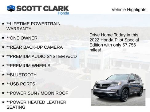 Used 2022 Honda Pilot Special Edition image 11