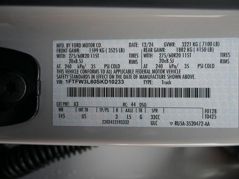 New 2025 Ford F150 XLT w/ Equipment Group 303A High image 29