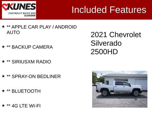 Used 2021 Chevrolet Silverado 2500 Custom w/ Custom Value Package AWD/4WD image 2