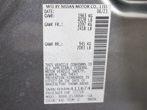 Used 2023 Nissan Altima 2.5 SL FWD image 53
