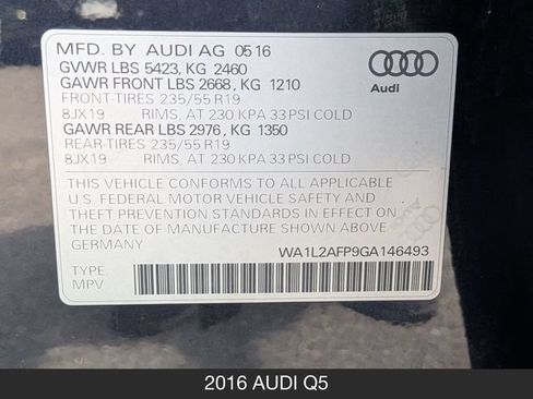 Used 2016 Audi Q5 2.0T Premium Plus w/ Technology Package AWD/4WD image 31