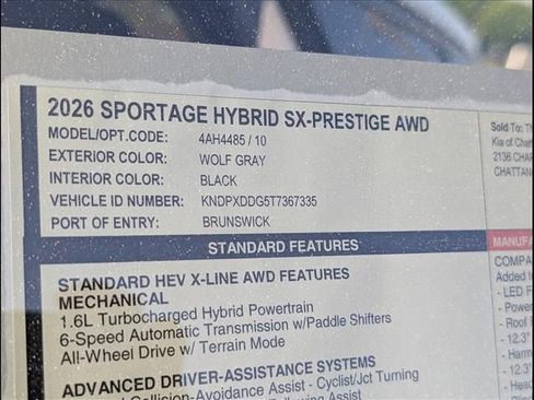 New 2026 Kia Sportage SX Prestige AWD/4WD image 14