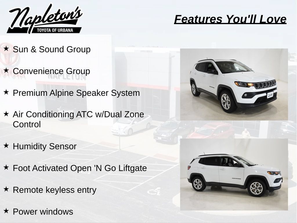 Used 2025 Jeep Compass Latitude w/ Sun & Sound Group AWD/4WD image 6