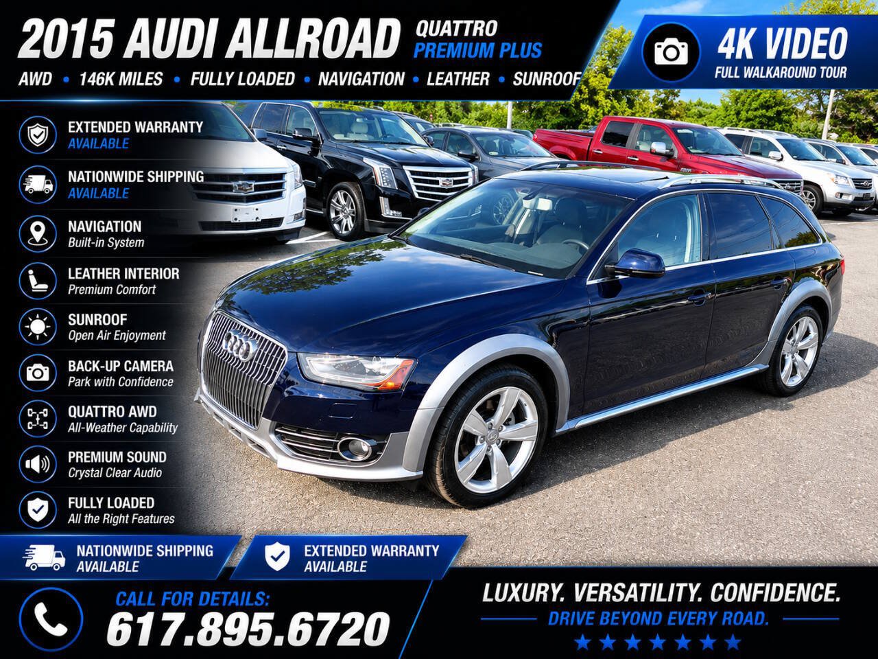 Used 2015 Audi A4 Premium Plus w/ Technology Package AWD/4WD image 1