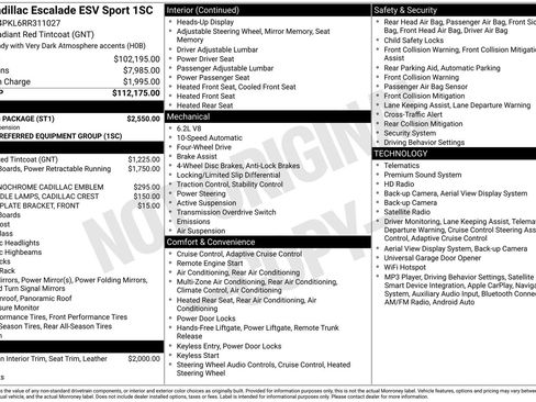 Used 2024 Cadillac Escalade ESV Sport w/ Touring Package AWD/4WD image 30
