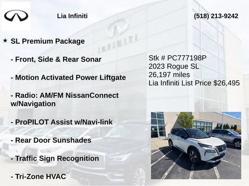 Used 2023 Nissan Rogue SL w/ SL Premium Package AWD/4WD image 10
