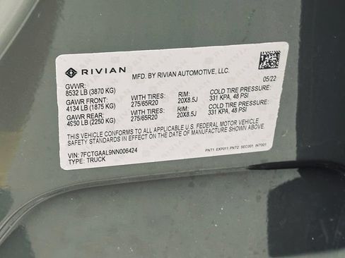 Used 2022 Rivian R1T Launch Edition AWD/4WD image 44