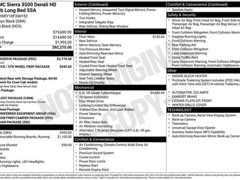 Used 2024 GMC Sierra 3500 Denali w/ Denali Reserve Package AWD/4WD image 91