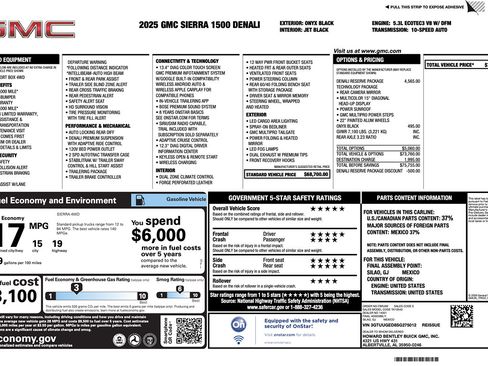 Used 2025 GMC Sierra 1500 Denali w/ Denali Reserve Package AWD/4WD image 2