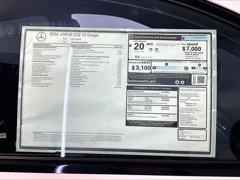 New 2026 Mercedes-Benz GLE 53 AMG 4MATIC Coupe image 18