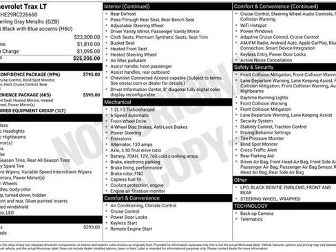 Used 2024 Chevrolet Trax LT w/ Driver Confidence Package FWD image 31
