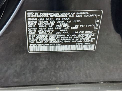 Used 2021 Volkswagen Atlas S FWD image 39