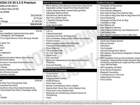 New 2026 MAZDA CX-30 AWD 2.5 S w/ Premium Package image 2