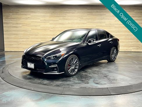 Used 2023 INFINITI Q50 Red Sport 400 w/ Black Opal Edition RWD image 8