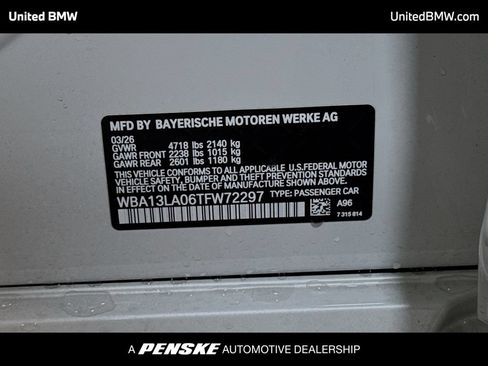 Used 2026 BMW 330i Sedan w/ M Sport Package RWD image 15