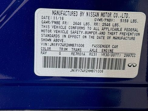 Certified 2017 INFINITI Q50 Red Sport 400 AWD/4WD image 43