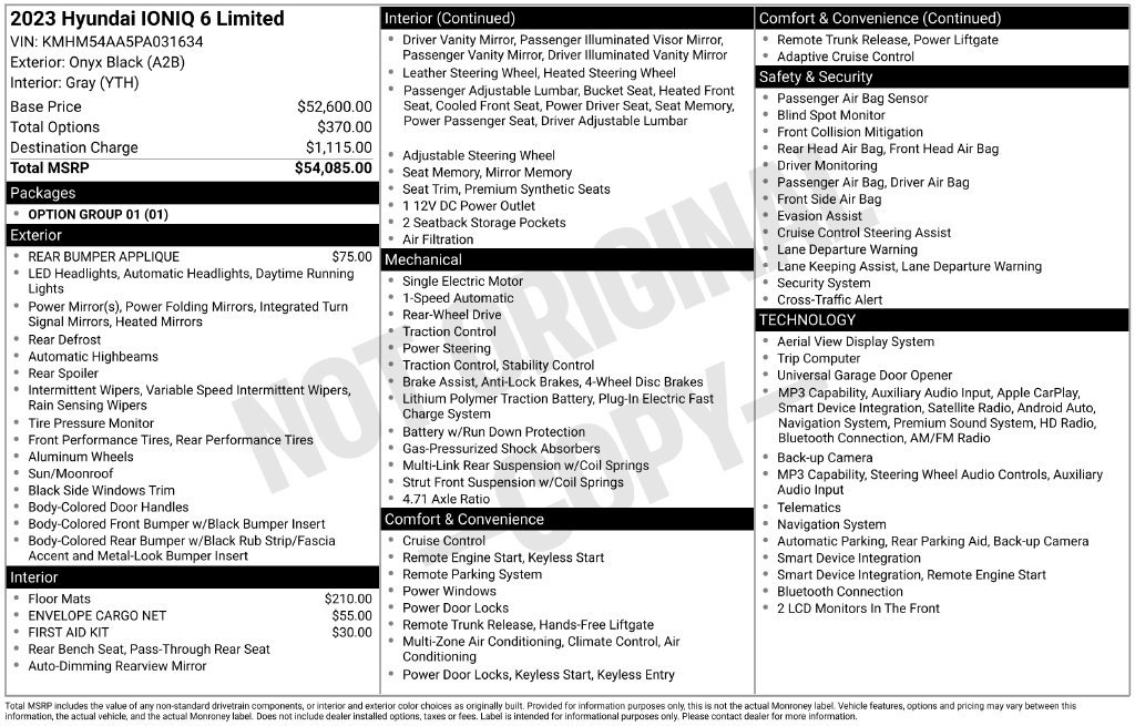 Used 2023 Hyundai Ioniq 6 Limited RWD image 5