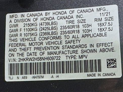 Certified 2022 Honda CR-V EX image 34