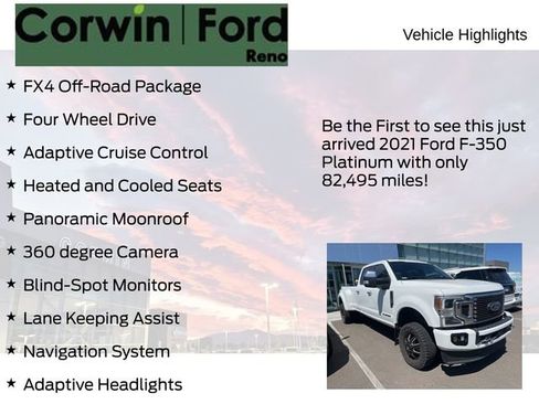 Used 2021 Ford F350 Platinum AWD/4WD image 4