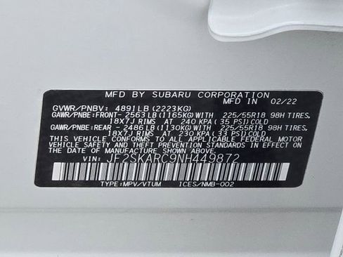 Certified 2022 Subaru Forester Touring w/ Popular Package #3 image 17