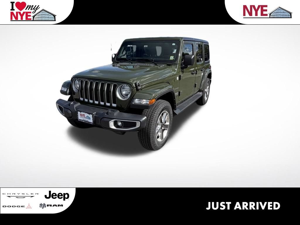 Used 2021 Jeep Wrangler Unlimited Sahara w/ Dual Top Group AWD/4WD 360° Tour