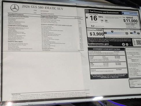 New 2026 Mercedes-Benz GLS 580 GLS 580 image 20