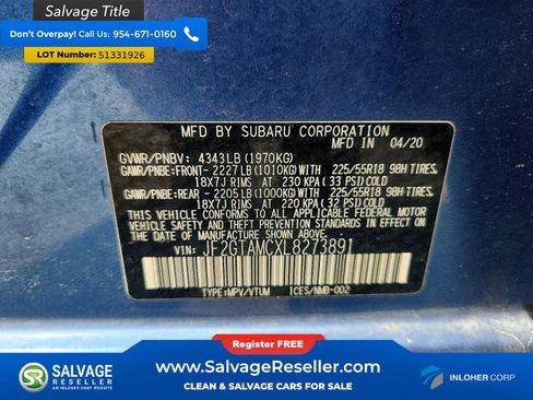 Used 2020 Subaru Crosstrek 2.0i Limited w/ Popular Package #4 AWD/4WD image 17