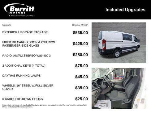 Used 2025 Ford Transit 250 Low Roof w/ Exterior Upgrade Package RWD image 3