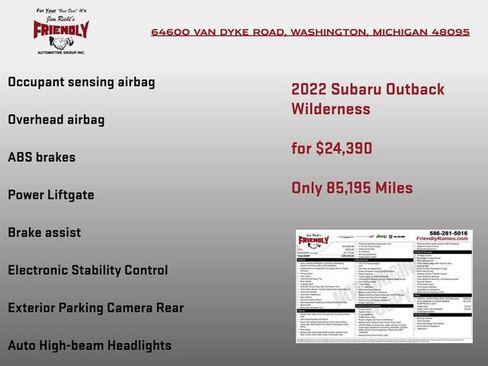 Used 2022 Subaru Outback Wilderness AWD/4WD image 6