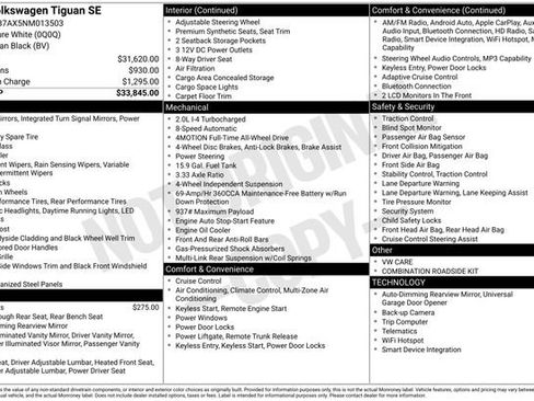 Used 2022 Volkswagen Tiguan SE AWD/4WD image 4