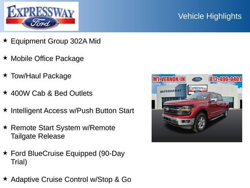 Used 2024 Ford F150 XLT w/ Equipment Group 302A MID AWD/4WD image 2