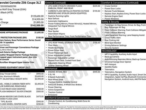 Used 2025 Chevrolet Corvette Z06 RWD image 18