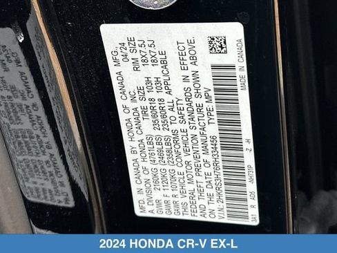 Certified 2024 Honda CR-V EX-L image 31