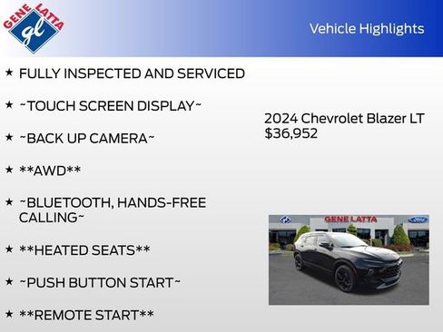 Used 2024 Chevrolet Blazer LT w/ Midnight/Sport Edition image 30