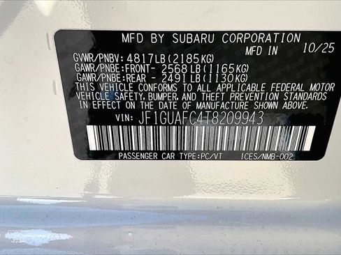 New 2026 Subaru Impreza 2.0i Sport image 19