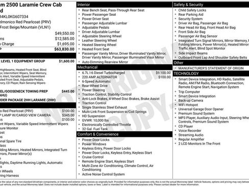 Certified 2019 RAM 2500 Laramie RWD image 4