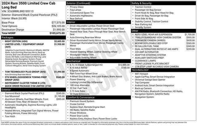 Used 2024 RAM 3500 Limited w/ Night Edition AWD/4WD image 33