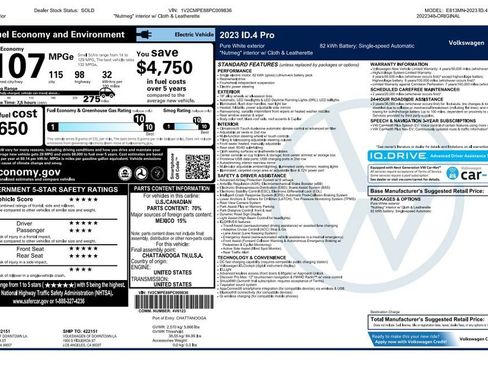 Used 2023 Volkswagen ID.4 Pro RWD image 4