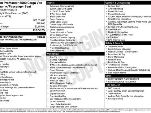New 2026 RAM ProMaster 2500 w/ Upfitter's Prep Package FWD image 28